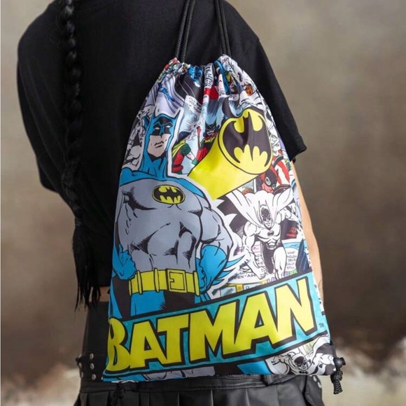 Batman Comic Print Drawstring Bag - Picture 2 of 6